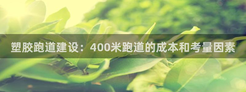 新2足球平台出租网站：塑胶跑道建设：400米跑道的成本和考量因素