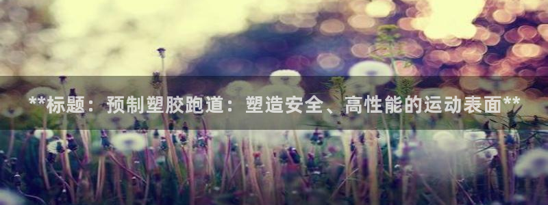 百度红足一1是干什么的：**标题：预制塑胶跑道：塑造安全、高性能的运动表面**